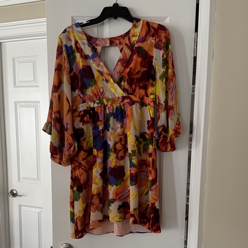Anthropologie Multicolor Floral Dress